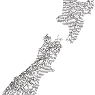 Map from SVG (Black Lines) Thumbnail